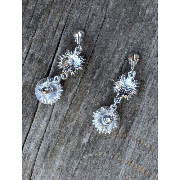 Vintage Romantic Rhinestone Earrings, Sparkling Evening Wear Jewelry - Picture 5 of 10